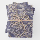 Lila Spitze und Diamant Geschenkpapier Set (Beispiel)