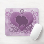 Lila SpitzValentine Mousepad (Mit Mouse)