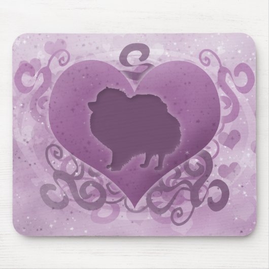 Lila SpitzValentine Mousepad (Vorne)