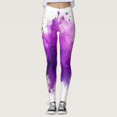 Lila Splash Leggings (Vorderseite)