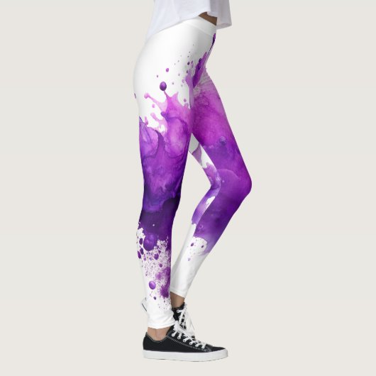 Lila Splash Leggings (Rechts)