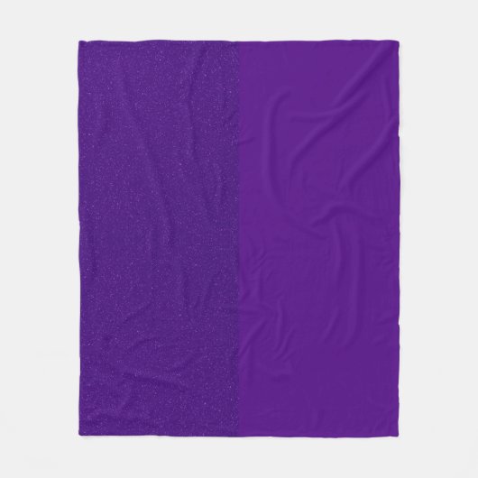 Lila Split Glitzer Fleece Blanket - Anpassbar (Vorderseite)