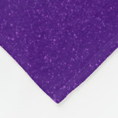 Lila Split Glitzer Fleece Blanket - Anpassbar (Ecke)