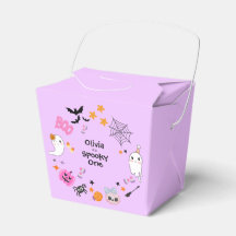 Lila Spooky Ein Niedliches Halloween 1. Geburtstag