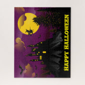 Lila Spooky Halloween Puzzle (Vertikal)