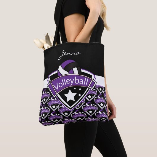 Lila Sport Volleyball | DIY Text Tasche (Von Nahem)
