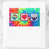 Lila Sportaufnahmen Rechteckiger Aufkleber (Tasche)