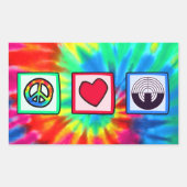 Lila Sportaufnahmen Rechteckiger Aufkleber (Vorderseite)