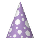 Lila Spots Party Hats Partyhütchen (Links)