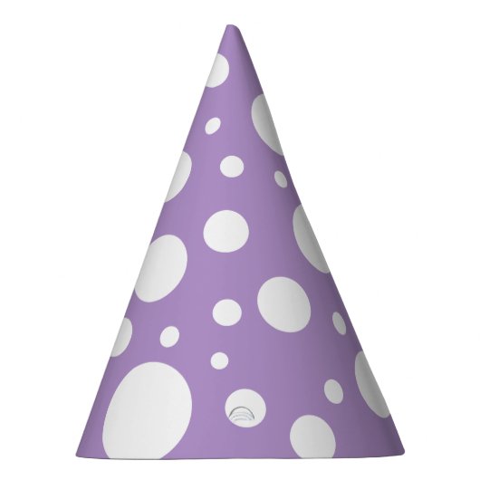 Lila Spots Party Hats Partyhütchen (Rechts)