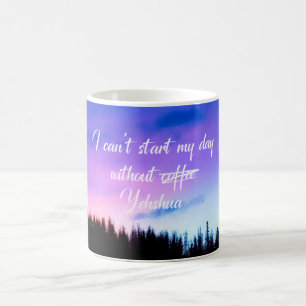 Lila Sprichwort Kaffeetasse