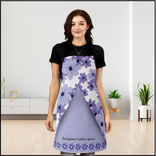 Lila Springtime Fashion Schürze