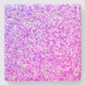 Lila-Spritzen-Akzent-Untersetzer Steinuntersetzer (Vorderseite)