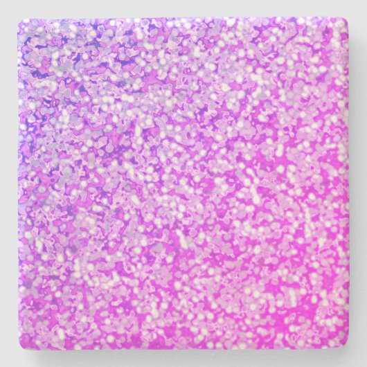 Lila-Spritzen-Akzent-Untersetzer Steinuntersetzer (Vorderseite)