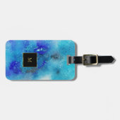 Lila Spritzer Gepäckanhänger (Vorderseite horizontal)