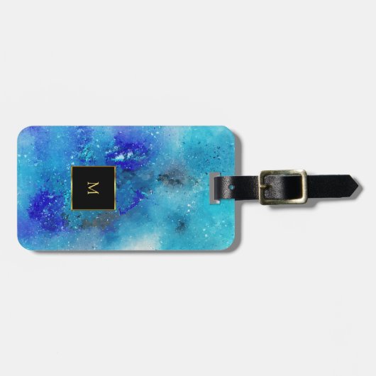 Lila Spritzer Gepäckanhänger (Vorderseite horizontal)