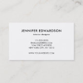 lila Spritzer in Aquarellblau beruflich Visitenkarte (Rückseite)