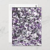 Lila Spritzer Postkarte (Vorne/Hinten)