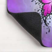Lila Spritzer-Schmetterling Mousepad (Ecke)