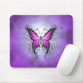 Lila Spritzer-Schmetterling Mousepad (Mit Mouse)