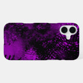 Lila-Sprühfarbeffekt-iPhone-16-Hülle iPhone Hülle (Rückseite (Horizontal))