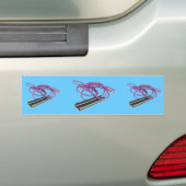 Lila Sprungs-Seil Autoaufkleber (Auf Auto)