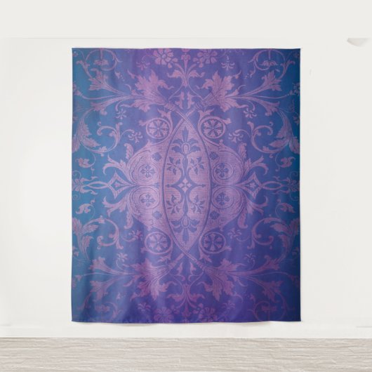 Lila Spuk Halloween House Foto Background Prop Wandteppich (Vorderseite)