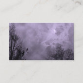 Lila Spuk Luftraum und Ravens Custom Business Card Visitenkarte (Rückseite)