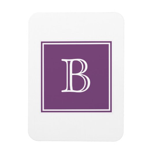 Lila Square Monogram Flexi Magnet (Vertikal)