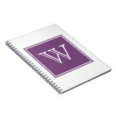 Lila-Square-Monogram-Notebook Notizblock (Rechte Seite)