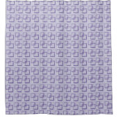 Lila Squares Duschvorhang (Vorderseite)