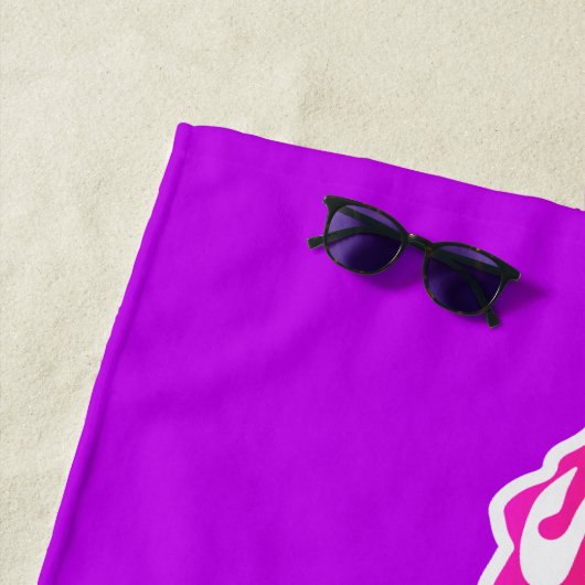 Lila, St. Thomas "Rock City" U.S. Jungfrau Islands Strandtuch (Beispiel)