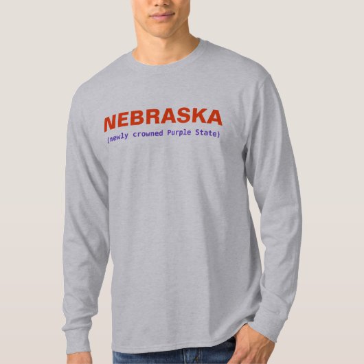 LILA STAAT NEBRASKA T-Shirt (Vorderseite)