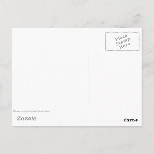 Lila Stacheldraht Postkarte (Rückseite)