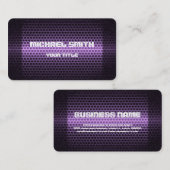 Lila Stahlrohr Visitenkarte (Vorne/Hinten)