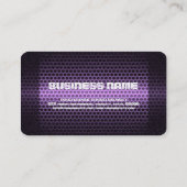 Lila Stahlrohr Visitenkarte (Rückseite)