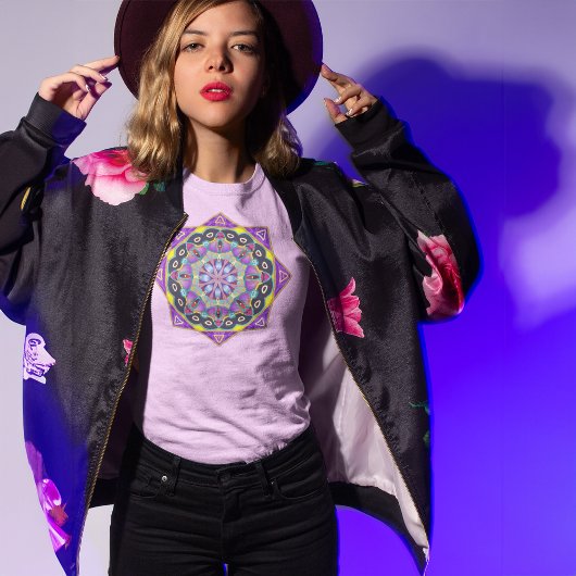 LILA STAINGLAS MANDALA T-Shirt