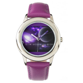 Lila Stainless Steel Kids Watch Universe & Beyon Armbanduhr