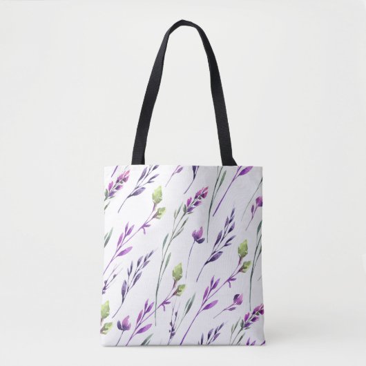 Lila Stamm und Foliage Tasche (Vorderseite)