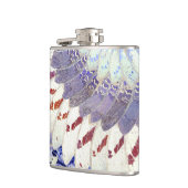 Lila Stammes- Schmetterling Wings Flachmann (Links)