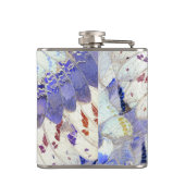 Lila Stammes- Schmetterling Wings Flachmann (Rückseite)