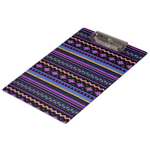 Lila Stammesdesign Klemmbrett