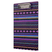 Lila Stammesdesign Klemmbrett (Links)