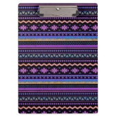 Lila Stammesdesign Klemmbrett (Vorderseite)