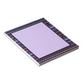 Lila Stammesdesign Notizblock (angewinkelt)