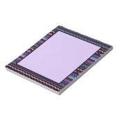 Lila Stammesdesign Notizblock (Rotiert)