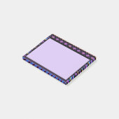 Lila Stammesdesign Post-it Klebezettel (angewinkelt)