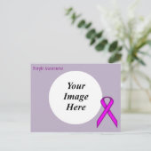 Lila Standard-Multifunktionsvorlage von Kenneth Yo Postkarte (Stehend Vorderseite)