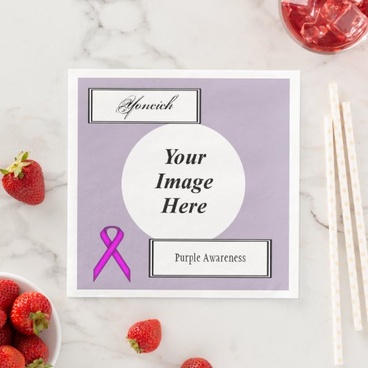 Lila Standard-Multifunktionsvorlage von Kenneth Yo Serviette (Beispiel)