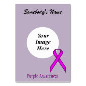 Lila Standard-Multifunktionsvorlage von Kenneth Yo Tischnummer (Vorderseite)